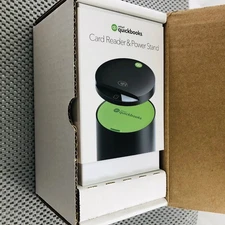 Intuit QuickBooks Credit Card Reader and Power Stand F11305 - Black /Green