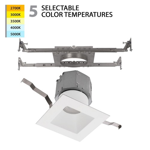 Pop-in 4in LED Square Recessed Light with Built-in Junction Box and New Const... - Picture 4 of 7