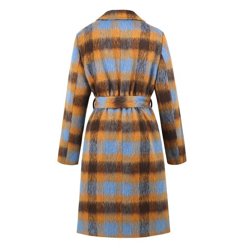 Jacket High Waisted Coat Color Blocked Design Daily Use Elastic Fabric - Picture 12 of 44
