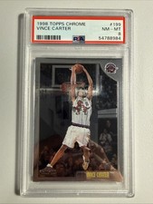 1998 Topps Chrome Vince Carter #199 PSA 8 NM-MT