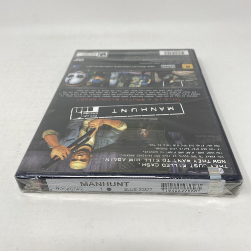 Manhunt 1 - PlayStation 2 PS2 Factory Sealed - Black Label Neu Hangtab Rockstar - Bild 2 von 17