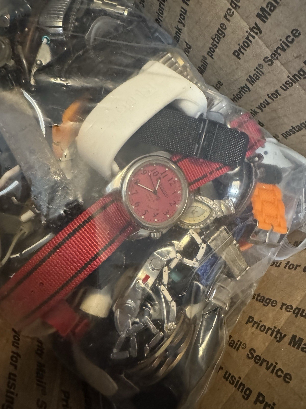 Lot and Resale/Parts Gold/Silver 12+lbs Untested Watch Materials Tone Box Mixed - vintagewatches.pk