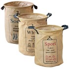 3 pcs Laundry Hamper Fabric Laundry Basket Dirty Clothes Baskets