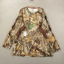 New Realtree Edge Camo Shirt Mens 3XL Scent Control Stretch Pullover Hunting NWT