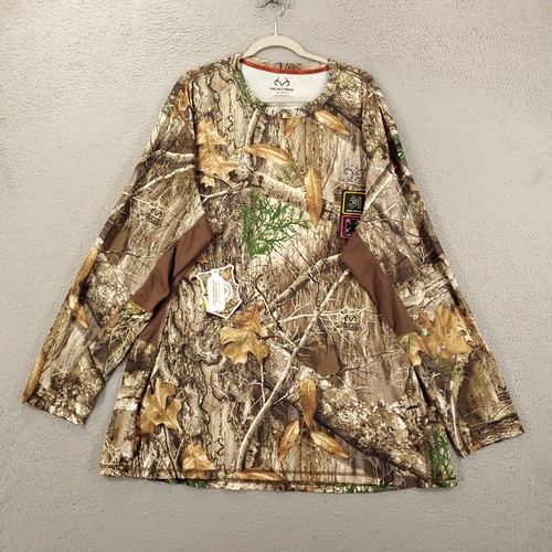Nueva Camisa Realtree Edge Camuflada Para Hombres 3XL Control de Olores Elastizada Pullover Caza Nueva con Etiquetas - Imagen 1 de 16