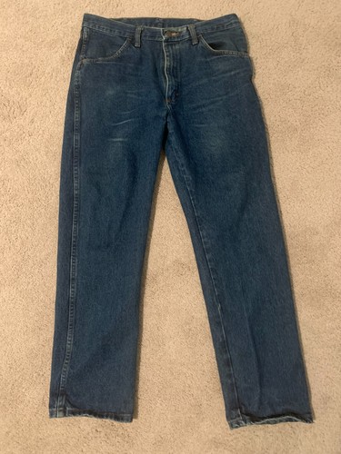 2 Pairs Preowned Rustler Jeans Mens Regular Fit Cotton Denim Straight Leg 34x32 - Picture 7 of 11