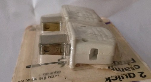 Enchufes de abrazadera rápida GE de colección 4399-22D lámpara blanca reparación de cable eléctrico 1979 nuevo en stock - Imagen 4 de 4