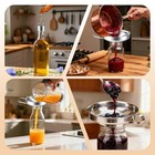 For Pouring Sauces Kitchen Funnel Set Wide-mouth Pourer Stainless Steel Material
