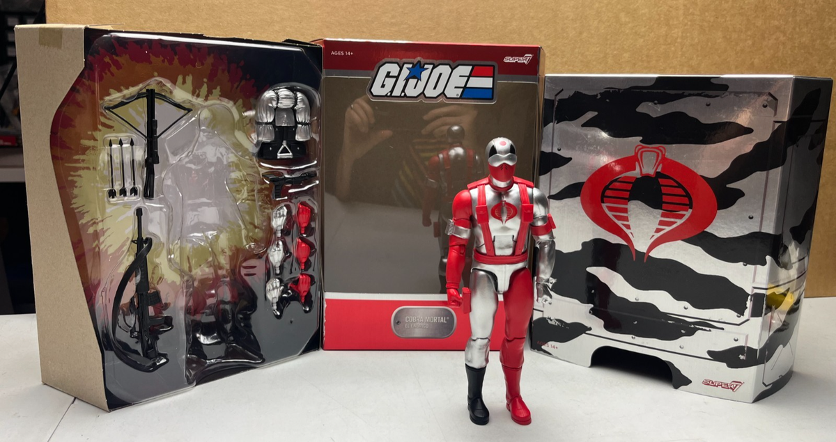 Super7 Gi Joe Ultimates Cobra Mortal Complete with box, sdcc 2023