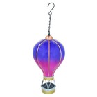 Small Solar Violet Balloon Lantern  Hanging Garden Décor with Flame Effect