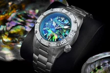 ARAGON Enforcer Titanium Abalone Automatic Watch 500 Meter Miyota 9015