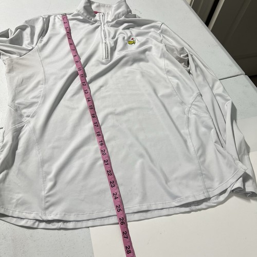 Magnolia Lane Tech Damen Large weiß Golf Masters 1/4-Reißverschluss Pullover Performance - Bild 8 von 9