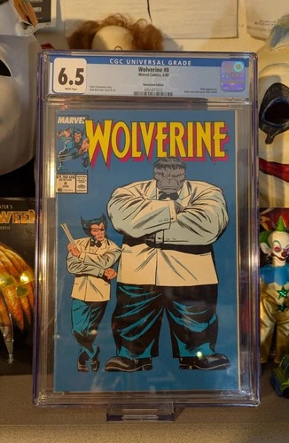 Wolverine #8 Newstand Marvel Comics 1989 CGC Graded 6.5 Cover Hulk Joe Fixit