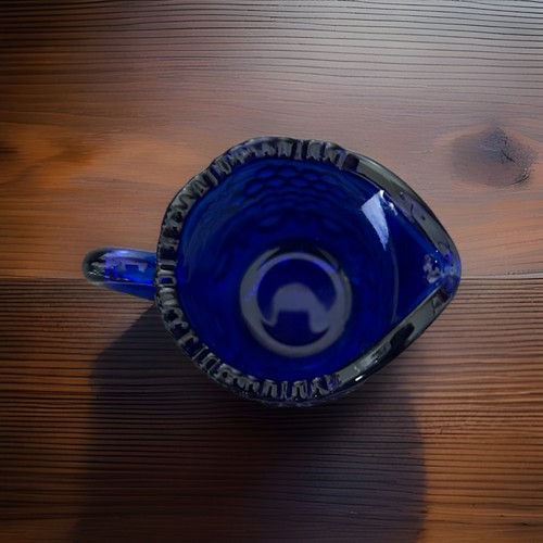 Soporte para palillo de dientes crema azul cobalto Mosser vintage. "2""" - Imagen 2 de 3