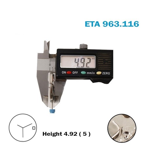 Movimento ETA 963.116 o 963.114 SWISS🇨🇭 Made, disco data bianco a 3, 3 mani - Imagen 3 de 4