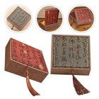  2Pcs Ethnic Style Schmuck Aufbewahrungskoffer Schmuckschatulle Quadratische