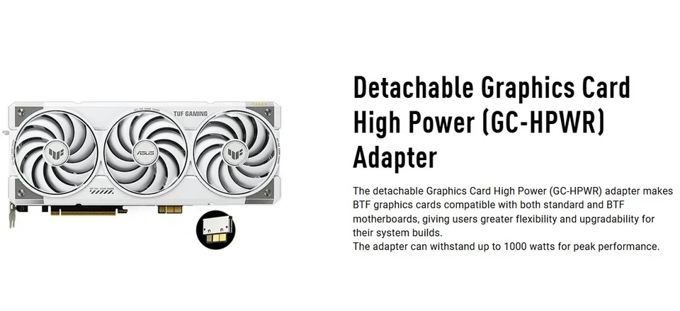 ASUS TUF Gaming GeForce RTX 5070 TI 16G BTF Edition TUF-RTX5070TI-O16G-BTF-WHITE - Image 4 of 4