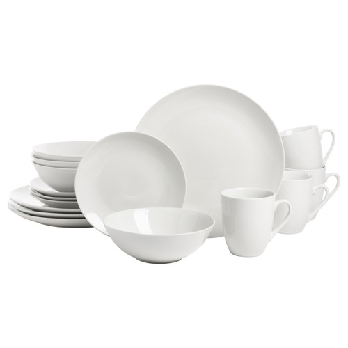 Ten Strawberry Street Simply White Coupè Set di stoviglie in ceramica 16 pezzi - Foto 12 di 12
