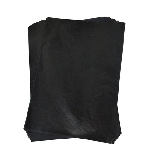 100pcs Transfer Paper Tracing Paper Graphite Painting Carbon Coated Black - 第 1/12 張圖片