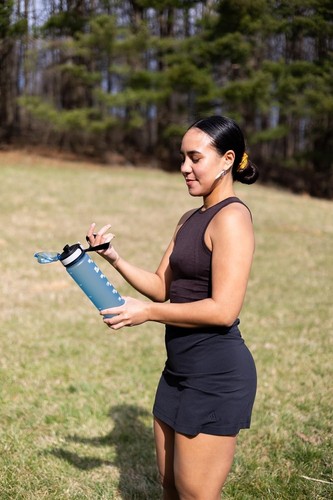 Trinkflasche (30 Unzen), BPA-frei Motivation mit Zeitmarkierung & Sieb - 2er Pack - Bild 7 von 8