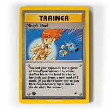 Pokemon - Misty's Duel - 1st Edition - 123/132 - Gym Heroes - Common Card