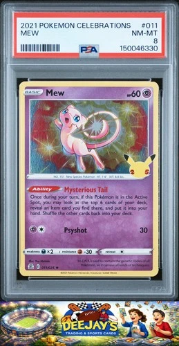 2021 Pokemon Celebrations #011 Mew PSA 8