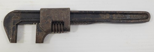 *J1) Vintage Lot of 2 Tool Heavy Duty Adjustable Wrench Moore Drop Forging - Picture 8 of 14
