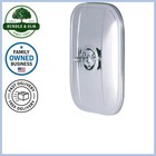 Universal Stainless Steel Side Mirror Head 5x7 Flat Glass Bolt-on Auto Replac...