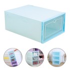 6pcs Transparent Drawer Shoes Box Stackable Shoes Container Shoes Box