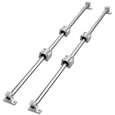 2PCS 1200mm Linear Guide Rail Set with 4PCS SC20 Blocks 4 Supports 39.4in