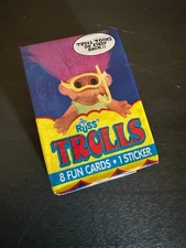 90s Vintage Trolls Playing Card Pack With Sticker. Nostalgia. 
