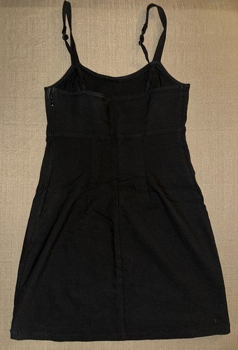 Hollister Women’s Small S Solid Black Straps Dress Slim Fitting Side Zipper - Picture 4 of 4