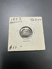 1853 Arrows Seated Liberty Dime