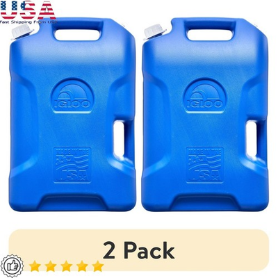#ad 6 Gallon Water Container Portable Camping Storage Heavy Duty Jug Ideal Outdoors $28.18