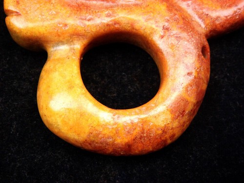 Old Nephrite Jade Stone Carved Sculpture HongShan Culture Piggy Dragon #12312307 - Picture 3 of 6