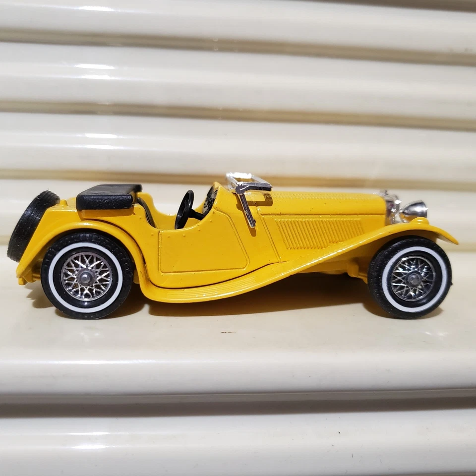 VRARE MATCHBOX 1986 YESTERYEAR RARE Y1 Lite YELLOW LESNEY BASE 1936 JAGUAR NuBxd - Image 4 of 4
