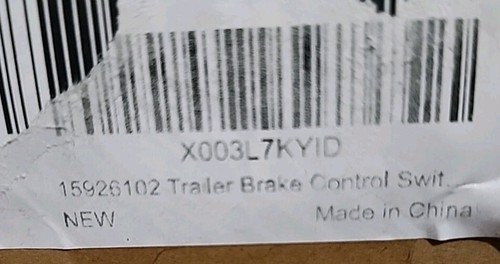 15926102 Trailer Brake Control Switch Replacement - Picture 7 of 10