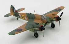 HM Bristol Beaufighter Mk IF R2069 ZK-A 25 Sqn RAF 1/72 diecast model aircraft