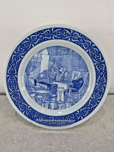 Vintage Rörstrand Carl Larsson 1972 Fars Dag Fathers Day Plate Limited Ed 8”