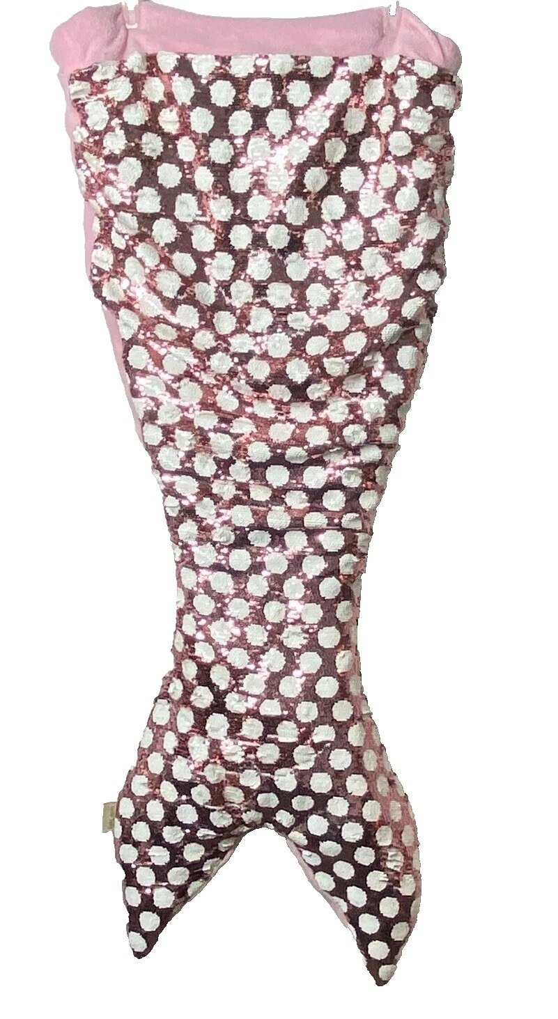 PINK Mermaid Tail Polyester Blankets & Throws