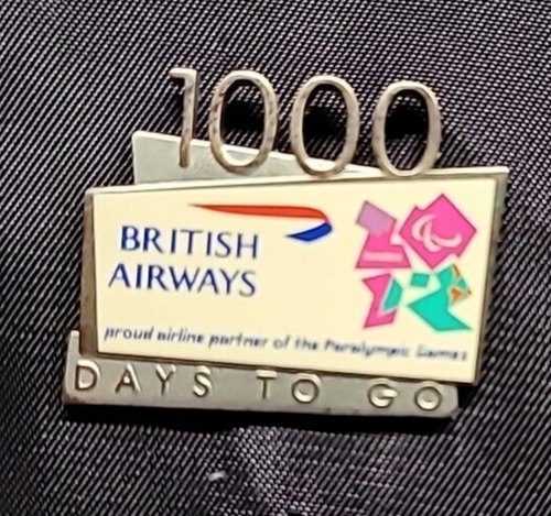 Pin olímpico LONDON BRITISH AIRWAYS 2012 1000 Day to go - Imagen 1 de 2