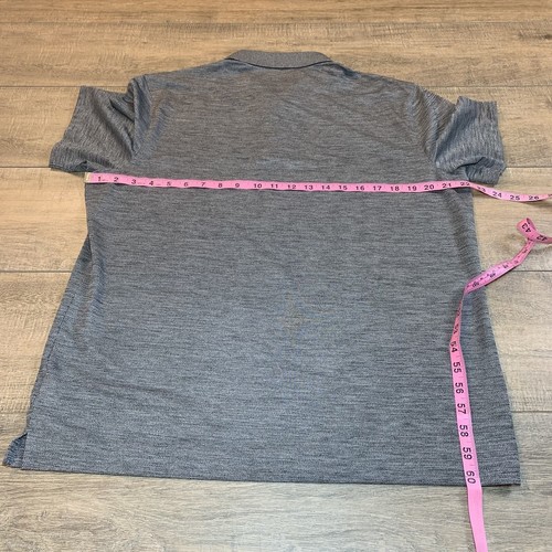 UNTUCKit Mens Polo Shirt Size Large Gray Stretch 94% Polyester Excellent Cond B5 - Picture 13 of 17