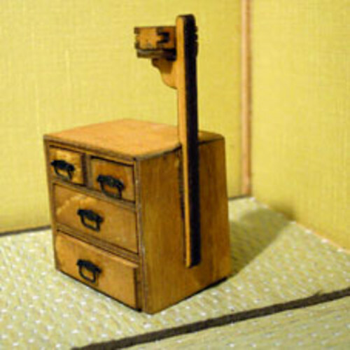 Japanese-style Dollhouse Handmade Kit Japanese Sewing Box WK-003 New from JAPAN - Picture 2 of 6