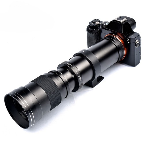 Manual Zoom Lens With T2 Ring Adapter for Sony Canon Nikon Pentax Olympus Camera