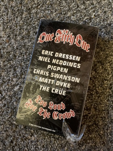 One Fifty One 151 Skateboards Too Loud For The Crowd VHS Skateboarding 1998 RARE - Imagen 2 de 3