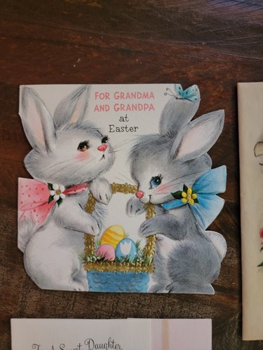 Vintage Sammlung 1940-60er Jahre Punze Grußkarten Valentinstag-Weihnachten-Geburtstag - Bild 2 von 18