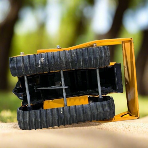 1976-1977 Tonka, T-6 Bulldozer, Orange, Pressed Steel, 9" - Picture 7 of 7