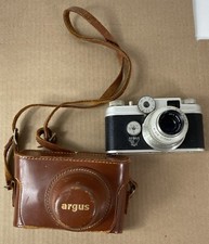 Argus C Four 35mm Rangefinder Camera With Cintar 50mm F/2.8 Lens