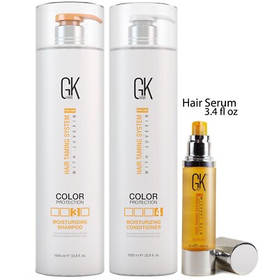 GK HAIR Women Men Shampoo and Conditioner Set Sulfate Formaldehyde Free 33.8 oz