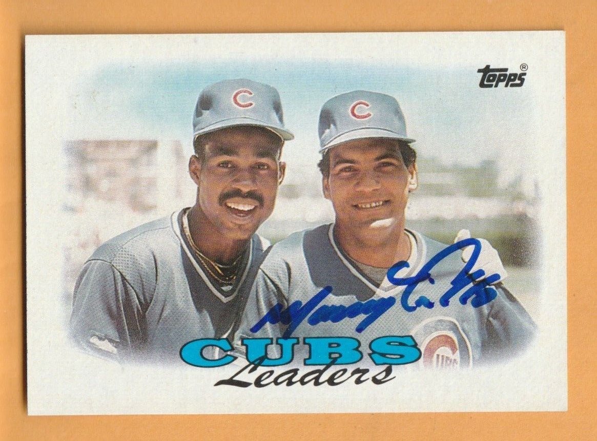 Manny Trillo Chicago Cubs AUTO Signed 1988 Topps Card #171